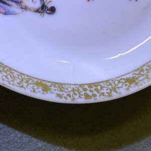 Quatre tasses et soucoupes en porcelaine de Chine famille rose à décor mandarin, Qianlong — photo 19