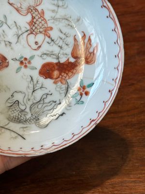 Quatre tasses et soucoupes en porcelaine de Chine famille rose et rouge de fer, Yongzheng/Qianlong — photo 14
