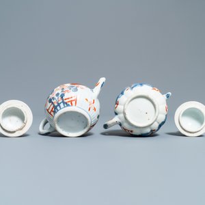 Quatre théières couvertes en porcelaine de Chine de style Imari, Kangxi — photo 7