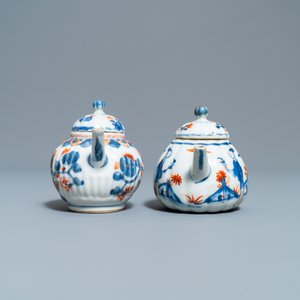 Quatre théières couvertes en porcelaine de Chine de style Imari, Kangxi — photo 9