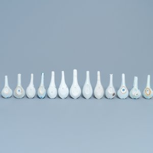 Quinze cuillères en porcelaine de Chine en bleu et blanc, 19/20ème — photo 3