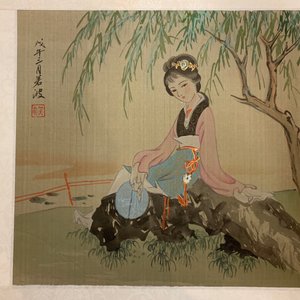 Quinze dessins d'éventails et illustrations à l'encre de Chine et polychromie, 20ème — photo 9