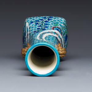 A fine Minton Iznik-style vase with lion-mask handles — 照片 6