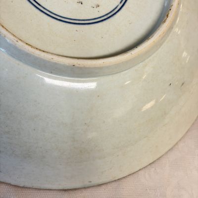 A Chinese blue and white 'Ba Xian Zhu Shou 八仙祝壽' dish — 照片 17