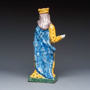 A polychrome Brussels faience model of the Madonna with Child — photo 4