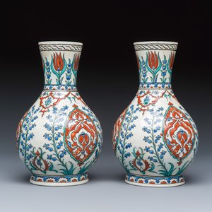 A pair of fine Samson Iznik-style vases — photo 3