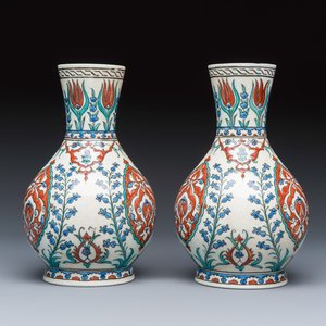 A pair of fine Samson Iznik-style vases — photo 4