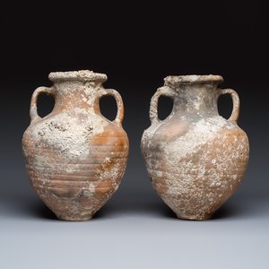 A pair of Roman pottery two-handled cooking vessels — photo 2