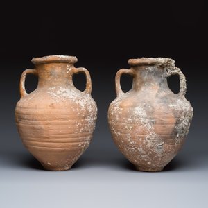 A pair of Roman pottery two-handled cooking vessels — photo 4