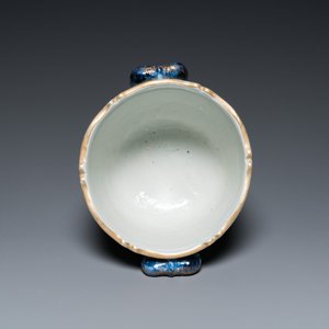 Rafraichissoir en porcelaine de Chine en bleu et blanc aux rehauts en dorure, Qianlong — photo 7