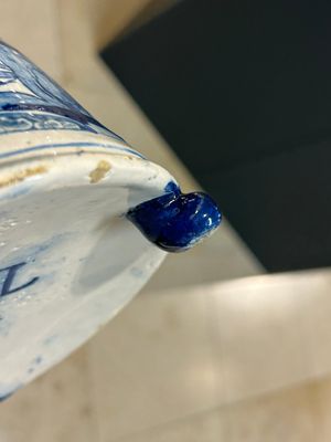 Rare cafetière en faïence de Delft en bleu et blanc, datée 1732 — photo 8