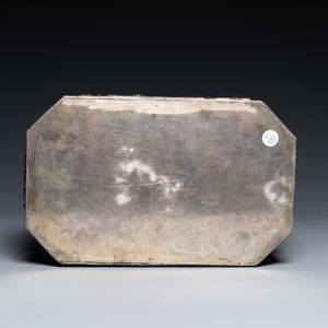 Rare coffret impérial en filigrane d'argent doré et émaillé incrusté de pierres précieuses, Chine, Qianlong — photo 8