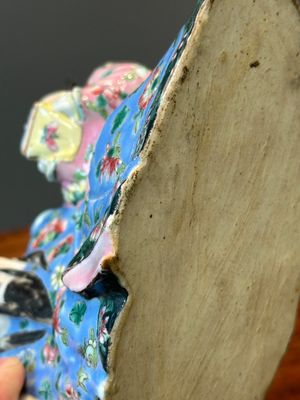 Rare compte-gouttes en porcelaine de Chine famille rose en forme de Libai, Qianlong/Jiaqing — photo 11
