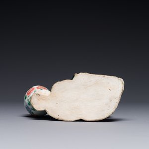 Rare compte-gouttes en porcelaine de Chine famille rose en forme de Libai, Qianlong/Jiaqing — photo 3