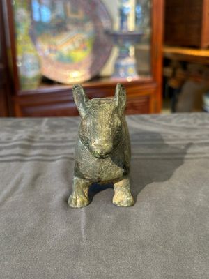Rare récipient rituel en bronze en forme de tapir de style Zhou oriental, Chine, période des Royaumes combattants — photo 2