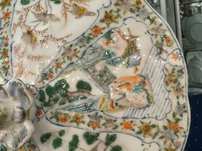 Rare service en porcelaine de KPM à décor famille verte de Canton, Chine et Allemagne, 19ème — photo 22