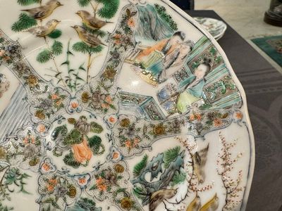 Rare service en porcelaine de KPM à décor famille verte de Canton, Chine et Allemagne, 19ème — photo 65