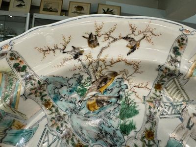 Rare service en porcelaine de KPM à décor famille verte de Canton, Chine et Allemagne, 19ème — photo 7