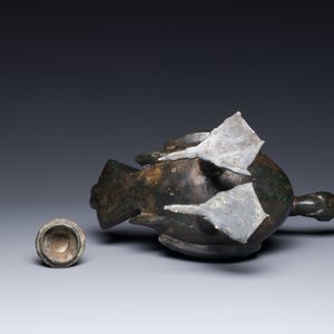 Récipient à vin archaïque en bronze en forme d'oie, Chine, Song — photo 7