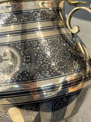 Récipient couvert ottoman en argent niello doré, la Turquie, période du sultan Abdulhamid II (1876-1909) — photo 9