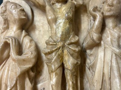 Relief en albâtre sculpté représentant 'La crucifixion', Nottingham, Angleterre, 15ème — photo 9