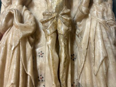 Relief en albâtre sculpté représentant 'La crucifixion', Nottingham, Angleterre, 15ème — photo 10