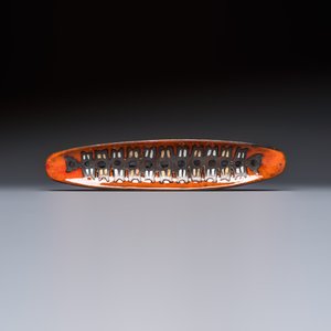 Rogier Vandeweghe (1923-2020) for Amphora and Perignem: a red-glazed bowl, a polychrome dish and a Perignem polychrome glazed dish, 20th C. — photo 6