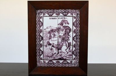 Rotterdam Delft tableau manganèse, image Marcus Curtius 18e