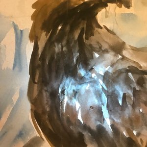 Sadji (Sha Qi, Sha Yinnian) (1914-2005), An eagle, watercolor and ink on paper, signed upper left — photo 16