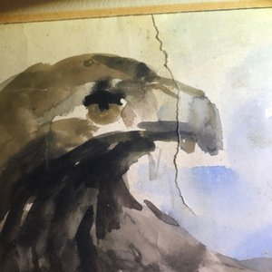 Sadji (Sha Qi, Sha Yinnian) (1914-2005), Een adelaar, aquarel en inkt op papier, gesigneerd b.l. — foto 6