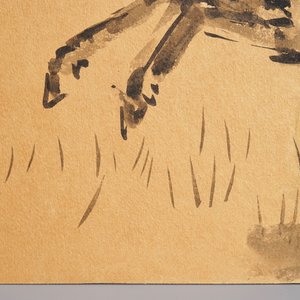Sadji (Sha Qi, Sha Yinnian) (1914-2005), Een paard in galop, inkt op papier, gesigneerd l.o. — foto 2