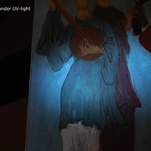 Sadji (Sha Qi, Sha Yinnian) (1914-2005): Quatre musiciennes chinoises, huile sur toile — photo 16