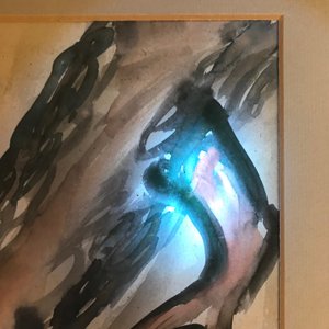 Sadji (Sha Qi, Sha Yinnian) (1914-2005), Un aigle, aquarelle et encre sur papier, signé en haut à gauche — photo 21