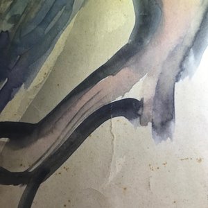 Sadji (Sha Qi, Sha Yinnian) (1914-2005), Un aigle, aquarelle et encre sur papier, signé en haut à gauche — photo 7