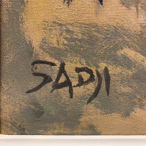 Sadji (Sha Qi, Sha Yinnian) (1914-2005): View on the 'Avenue de la Toison d'or' in Brussels, oil on canvas — photo 31