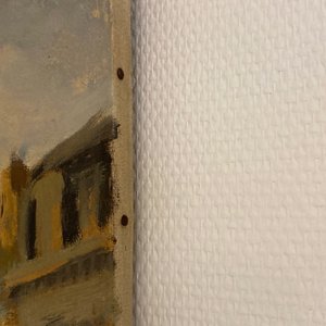 Sadji (Sha Qi, Sha Yinnian) (1914-2005): Vue sur 'Avenue de la Toison d'or' à Bruxelles, huile sur toile — photo 19