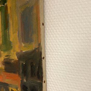 Sadji (Sha Qi, Sha Yinnian) (1914-2005): Zicht op de Gulden Vlieslaan te Brussel, olie op doek — foto 20