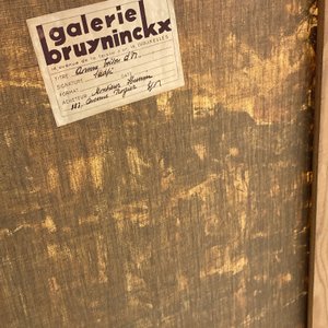 Sadji (Sha Qi, Sha Yinnian) (1914-2005): Zicht op de Gulden Vlieslaan te Brussel, olie op doek — foto 26
