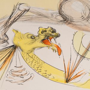 Salvador Dalí (1904-1989): 'St Georges et le Dragon',  drypoint etching with pochoir on Arches paper, signed in pencil and numbered 112/150 — photo 3