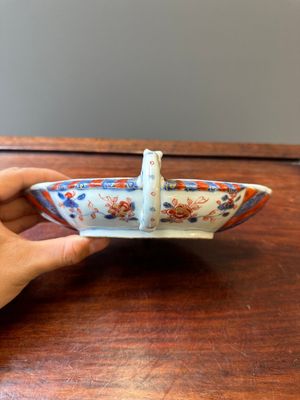 Saucière en porcelaine de Chine de style Imari, ancienne collection d'Auguste le Fort, Kangxi — photo 3