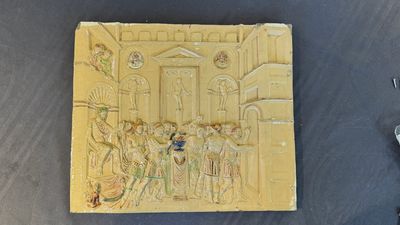 School of Bernard Palissy, a 'biblical subject' plaque , 17/18th C. — photo 1
