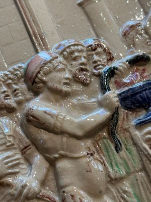 School of Bernard Palissy, a 'biblical subject' plaque , 17/18th C. — photo 15