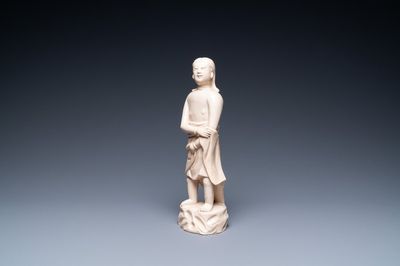 Sculpture d'Adam en porcelaine de Chine dit 'pâte tendre', Kangxi