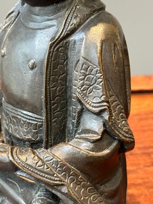Sculpture de Bouddha en bronze, Chine, Ming — photo 7