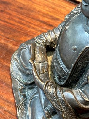 Sculpture de Bouddha en bronze, Chine, Ming — photo 8