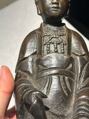 Sculpture de Guanyin en bronze, Chine, Ming — photo 3
