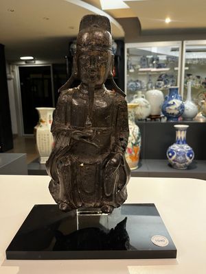 Sculpture de Wenchang Wang en bronze, Chine, Ming — photo 1
