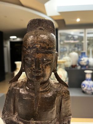 Sculpture de Wenchang Wang en bronze, Chine, Ming — photo 2