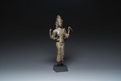 Sculpture du dieu Shiva en bronze, Royaume de Majapahit, Java, Indonésie, probablement 14ème