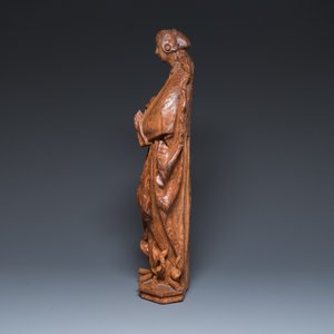 Sculpture d'une sainte femme sur un bûcher, Brabant, Flandre, 1ère moitié du 16ème — photo 5